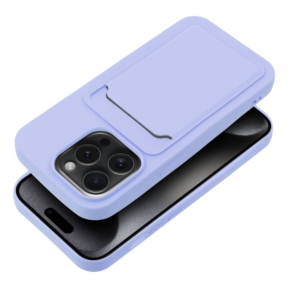 Θήκη Σιλικόνης Sonique Card Case Apple iPhone 15 Pro Λιλά
