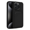 Θήκη Σιλικόνης Sonique Card Case Apple iPhone 15 Pro Μαύρο