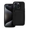 Θήκη Σιλικόνης Sonique Card Case Apple iPhone 15 Pro Μαύρο