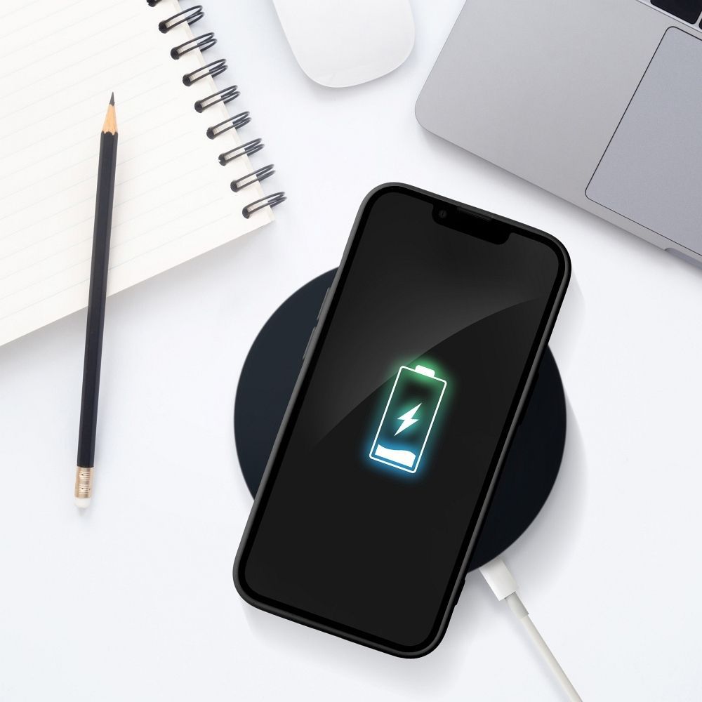 Θήκη Σιλικόνης Sonique Card Case Apple iPhone 15 Pro Μαύρο