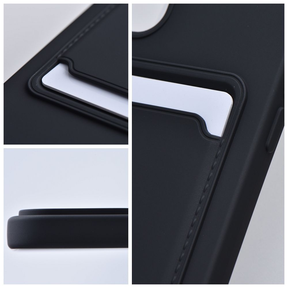 Θήκη Σιλικόνης Sonique Card Case Apple iPhone 15 Pro Μαύρο