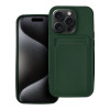 Θήκη Σιλικόνης Sonique Card Case Apple iPhone 15 Pro Πράσινο Σκούρο