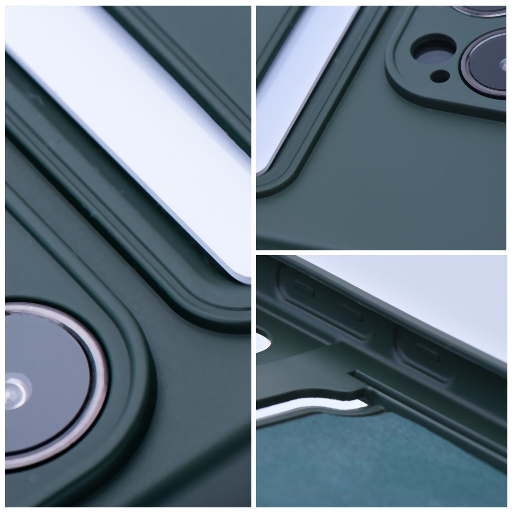 Θήκη Σιλικόνης Sonique Card Case Apple iPhone 15 Pro Πράσινο Σκούρο
