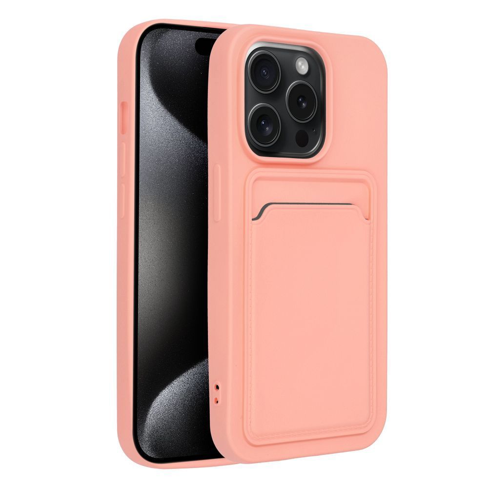 Θήκη Σιλικόνης Sonique Card Case Apple iPhone 15 Pro Ροζ