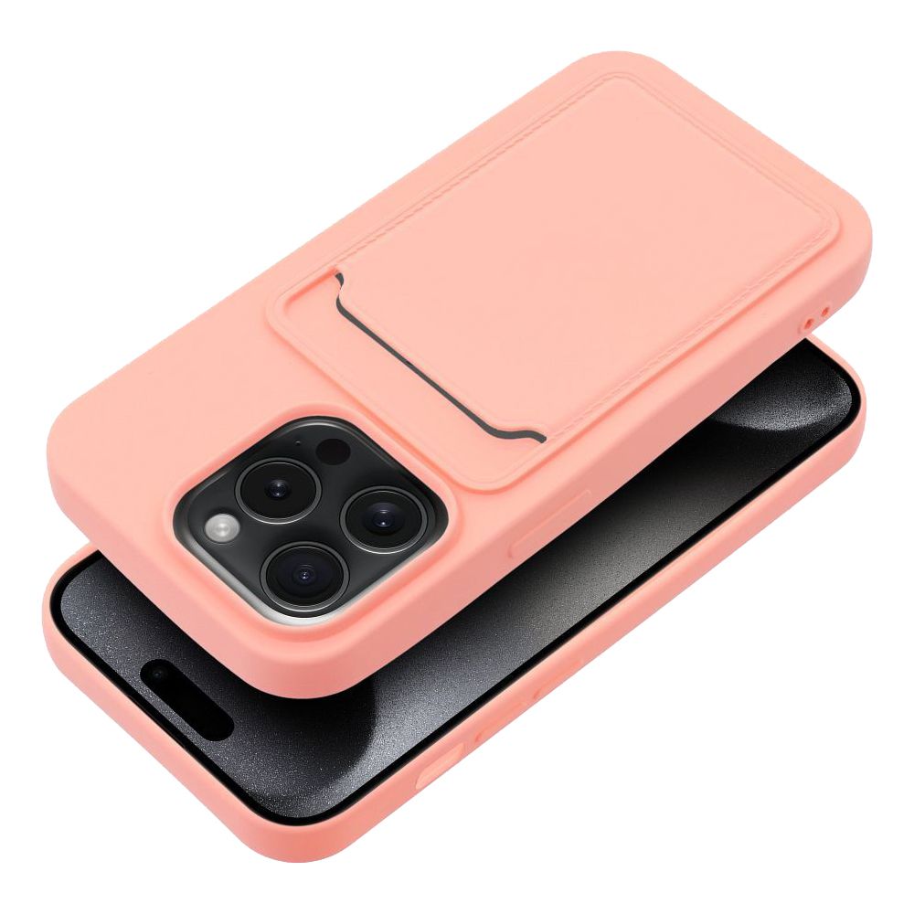Θήκη Σιλικόνης Sonique Card Case Apple iPhone 15 Pro Ροζ
