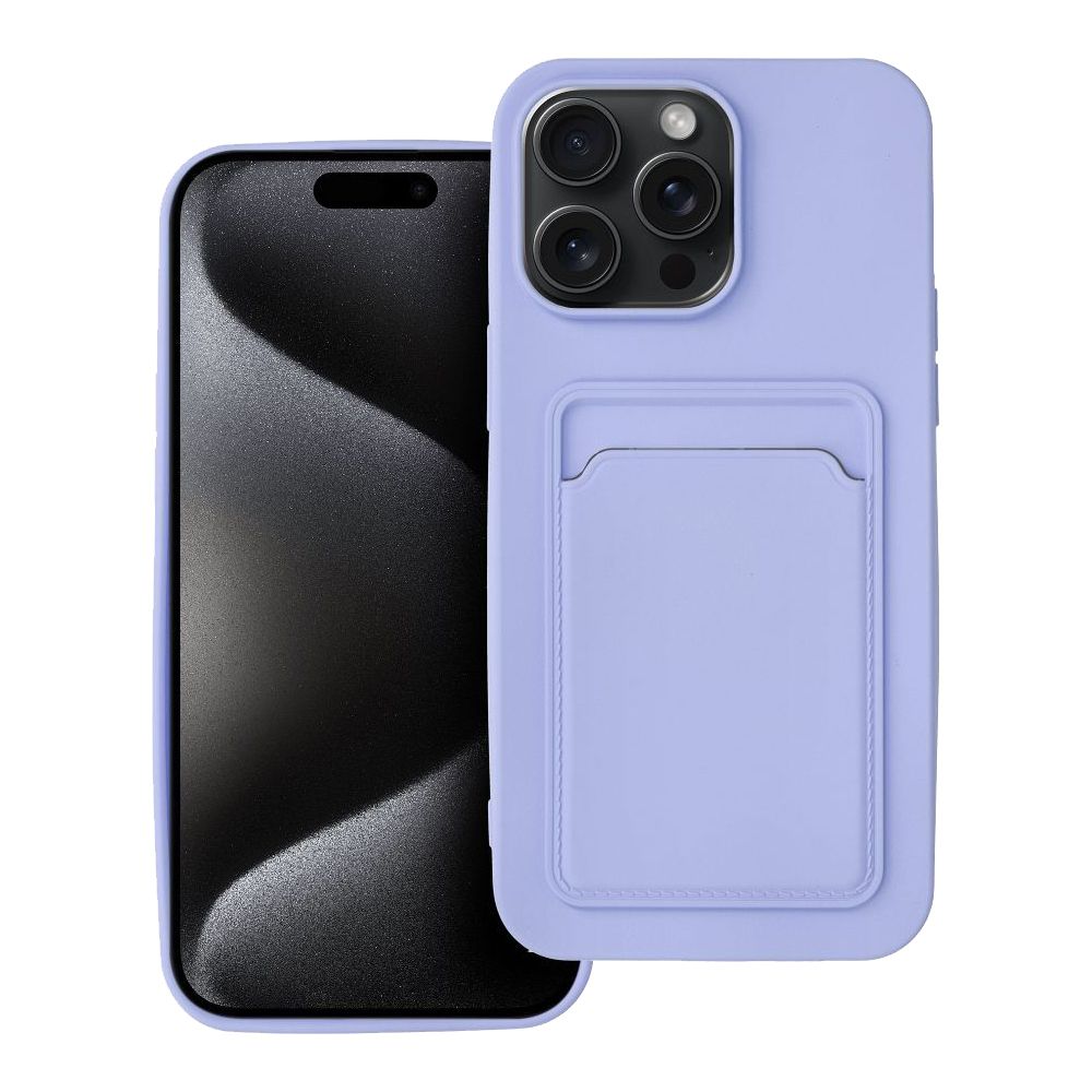 Θήκη Σιλικόνης Sonique Card Case Apple iPhone 15 Pro Max Λιλά
