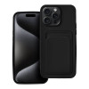 Θήκη Σιλικόνης Sonique Card Case Apple iPhone 15 Pro Max Μαύρο