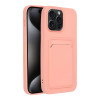 Θήκη Σιλικόνης Sonique Card Case Apple iPhone 15 Pro Max Ροζ