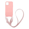 Θήκη Σιλικόνης με Strap CarryHang Sonique Apple iPhone 11 Ανοιχτό Ροζ