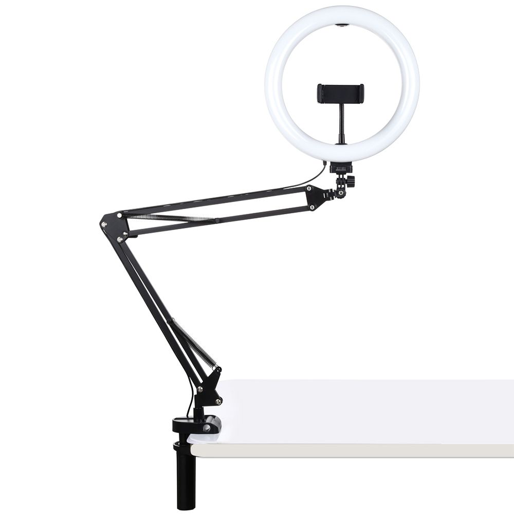Ring Light LED Puluz 10.2" 26cm με Επιτραπέζια Βάση και Βάση Κινητού