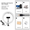 Ring Light Puluz 10.2" 26cm  RGBW LED με Τρίποδο 1.65cm με Βάση Κινητού