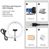 Ring Light Puluz 11.8" 30cm με Τρίποδο Δαπέδου 1.65cm και Βάση για Κινητό