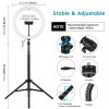 Ring Light Puluz RGBW LED 11.8" 30cm με Τρίποδο Δαπέδου 1.65cm και Βάση Κινητού