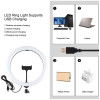Ring Light Puluz RGBW LED 11.8" 30cm με Τρίποδο Δαπέδου 1.65cm και Βάση Κινητού