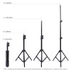 Τρίποδο Puluz με Ρυθμιζόμενο Ύψος απο 66cm έως 1.60cm Μαύρο