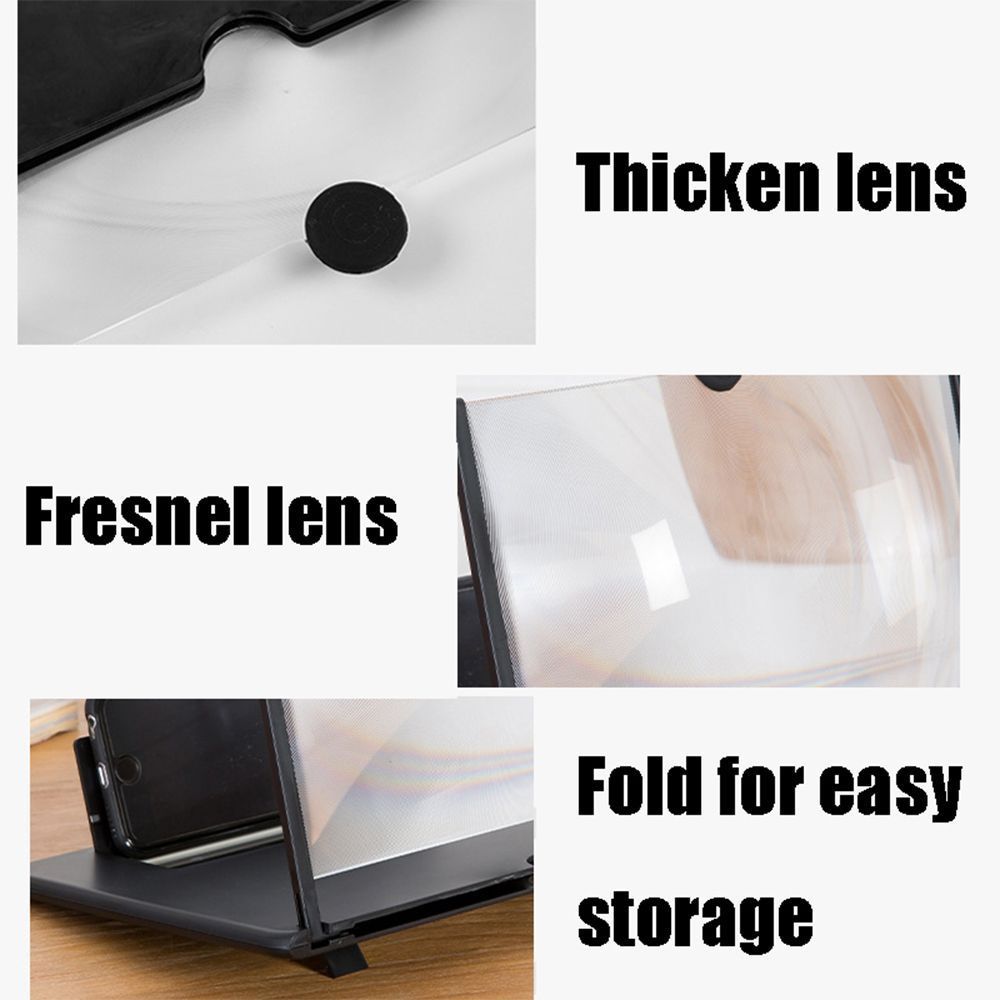 Μεγεθυντής Οθόνης Κινητού 12" Ultra-Clear 3D Μαύρο