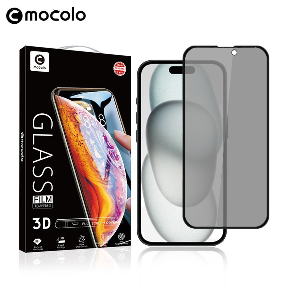 Mocolo Full Glue Privacy Tempered Glass Apple iPhone 15 Pro Max Μαύρο