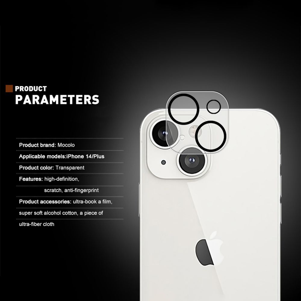 Προστασία Κάμερας Mocolo Lens Full Cover Apple iPhone 14 / iPhone 14 Plus Black