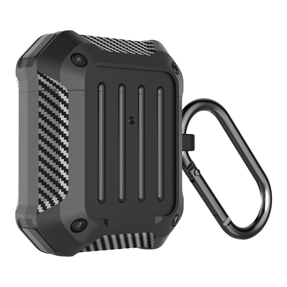 Θήκη Σιλικόνης Sonique Heavy Armor για AirPods 1/2 Μαύρο