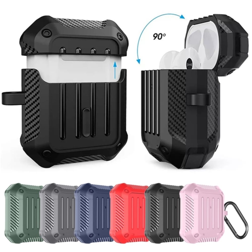 Θήκη Σιλικόνης Sonique Heavy Armor για AirPods 1/2 Μπλέ