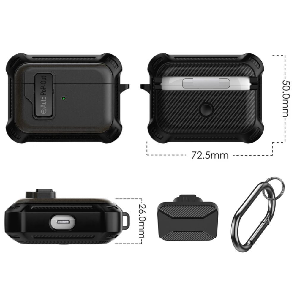 Θήκη Sonique Armor Lock για AirPods Pro Μαύρο