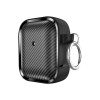 Θήκη Σιλικόνης Sonique Carbon Brushed για AirPods 1/2 Μαύρο