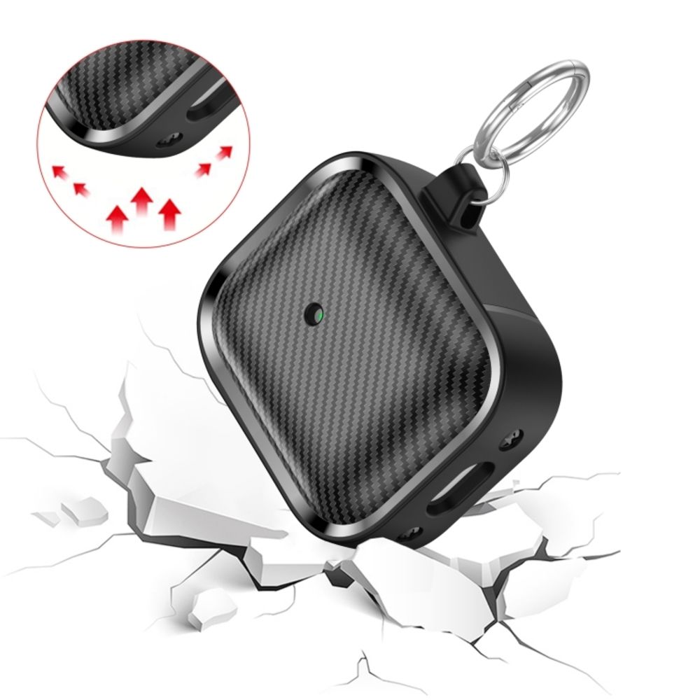 Θήκη Σιλικόνης Sonique Carbon Brushed για AirPods 1/2 Μαύρο
