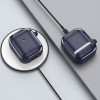 Θήκη Σιλικόνης Sonique Carbon Brushed για AirPods 1/2 Μπλε Σκούρο