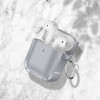 Θήκη Σιλικόνης Sonique Carbon Brushed για AirPods 1/2 Σκούρο Γκρι