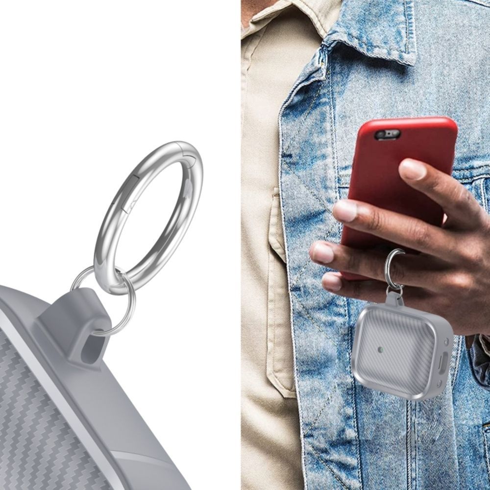 Θήκη Σιλικόνης Sonique Carbon Brushed για AirPods 1/2 Σκούρο Γκρι