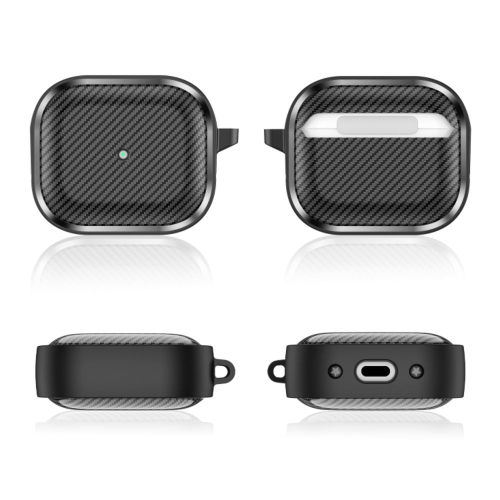 Θήκη Σιλικόνης Sonique Carbon Brushed για AirPods 3 Μαύρο