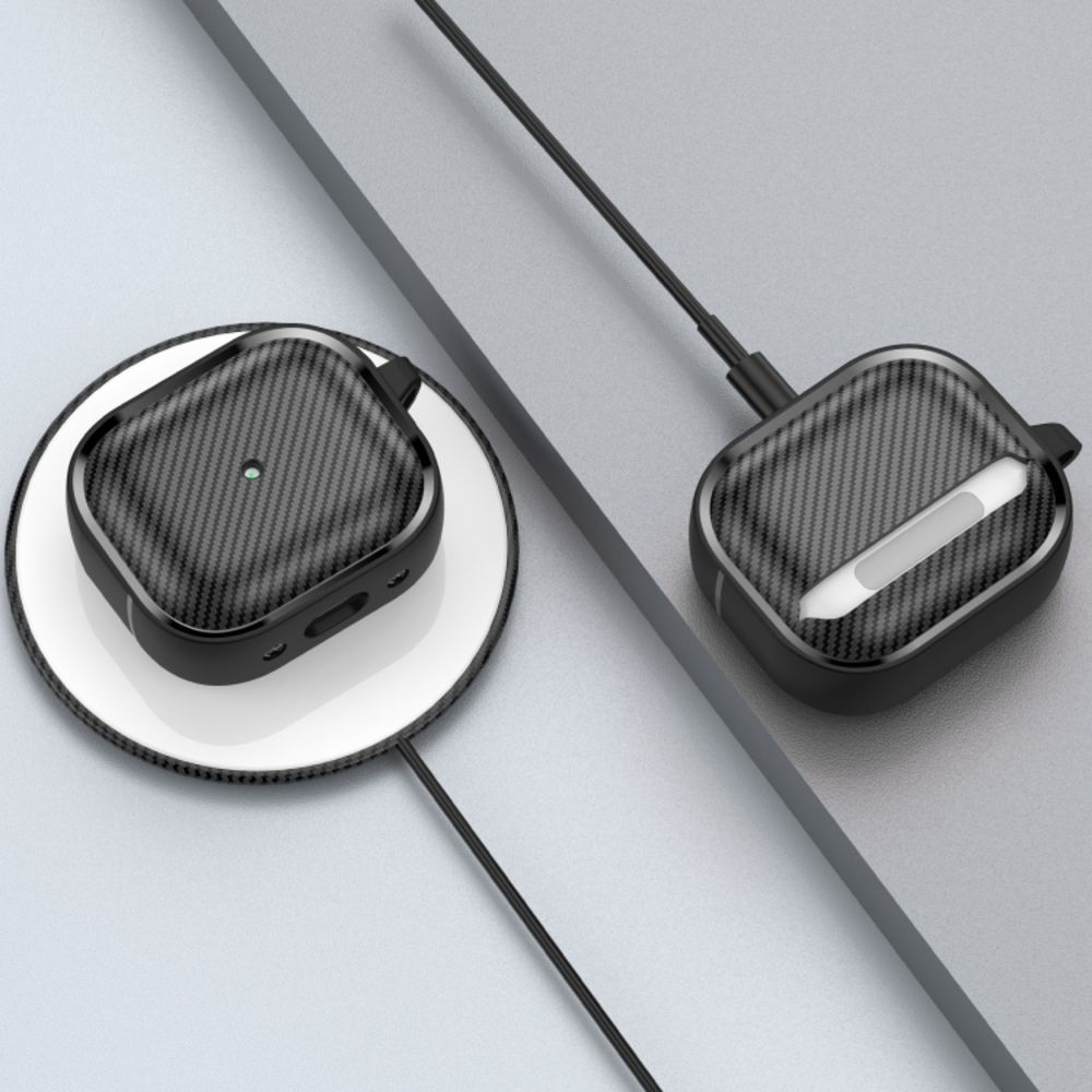 Θήκη Σιλικόνης Sonique Carbon Brushed για AirPods 3 Μαύρο
