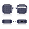 Θήκη Σιλικόνης Sonique Carbon Brushed για AirPods 3 Μπλε Σκούρο