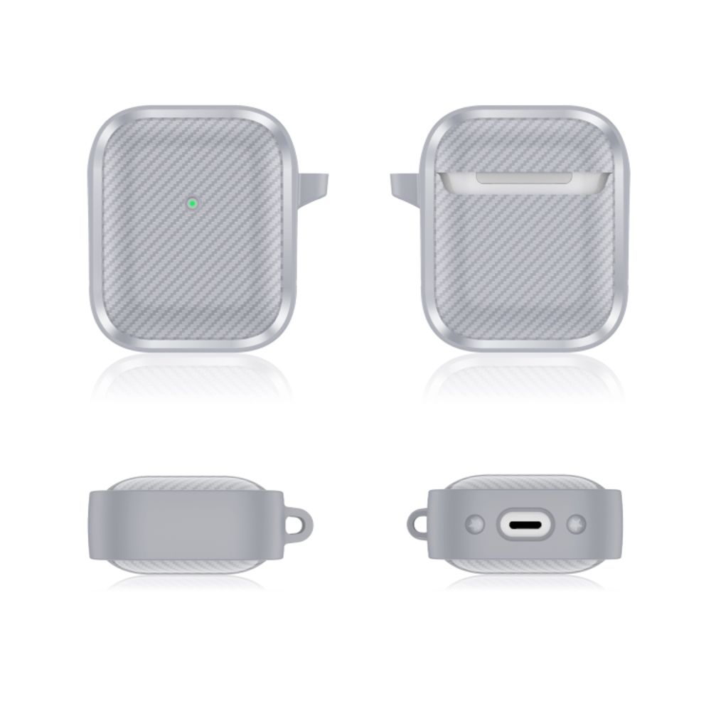 Θήκη Σιλικόνης Sonique Carbon Brushed για AirPods 3 Σκούρο Γκρι