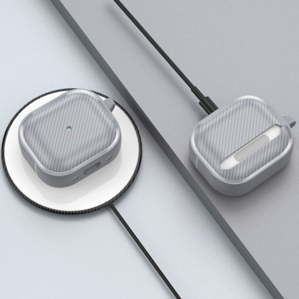 Θήκη Σιλικόνης Sonique Carbon Brushed για AirPods 3 Σκούρο Γκρι