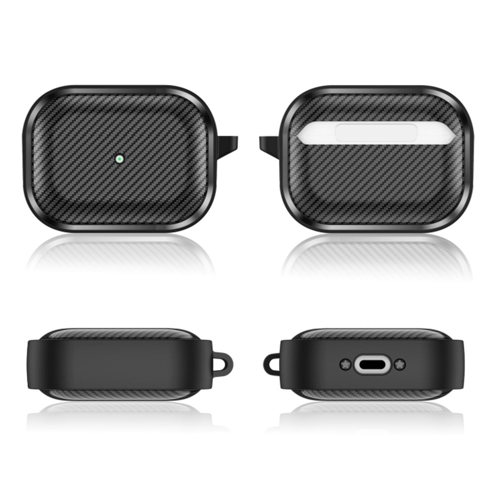 Θήκη Σιλικόνης Sonique Carbon Brushed για AirPods Pro Μαύρο