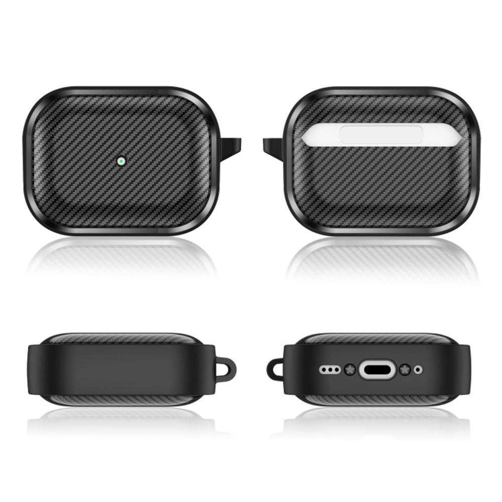 Θήκη Σιλικόνης Sonique Carbon Brushed για AirPods Pro 2 Μαύρο