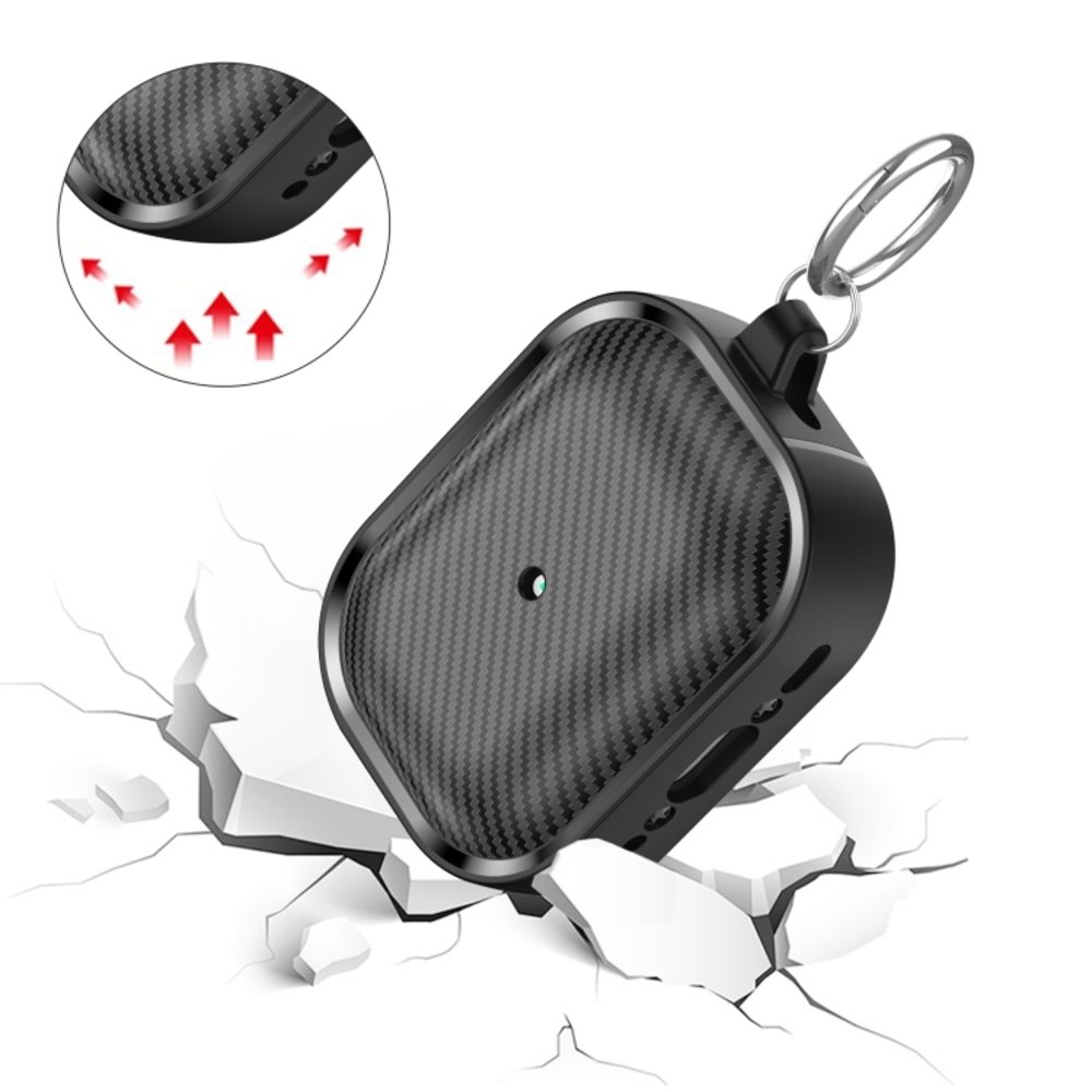 Θήκη Σιλικόνης Sonique Carbon Brushed για AirPods Pro 2 Μαύρο