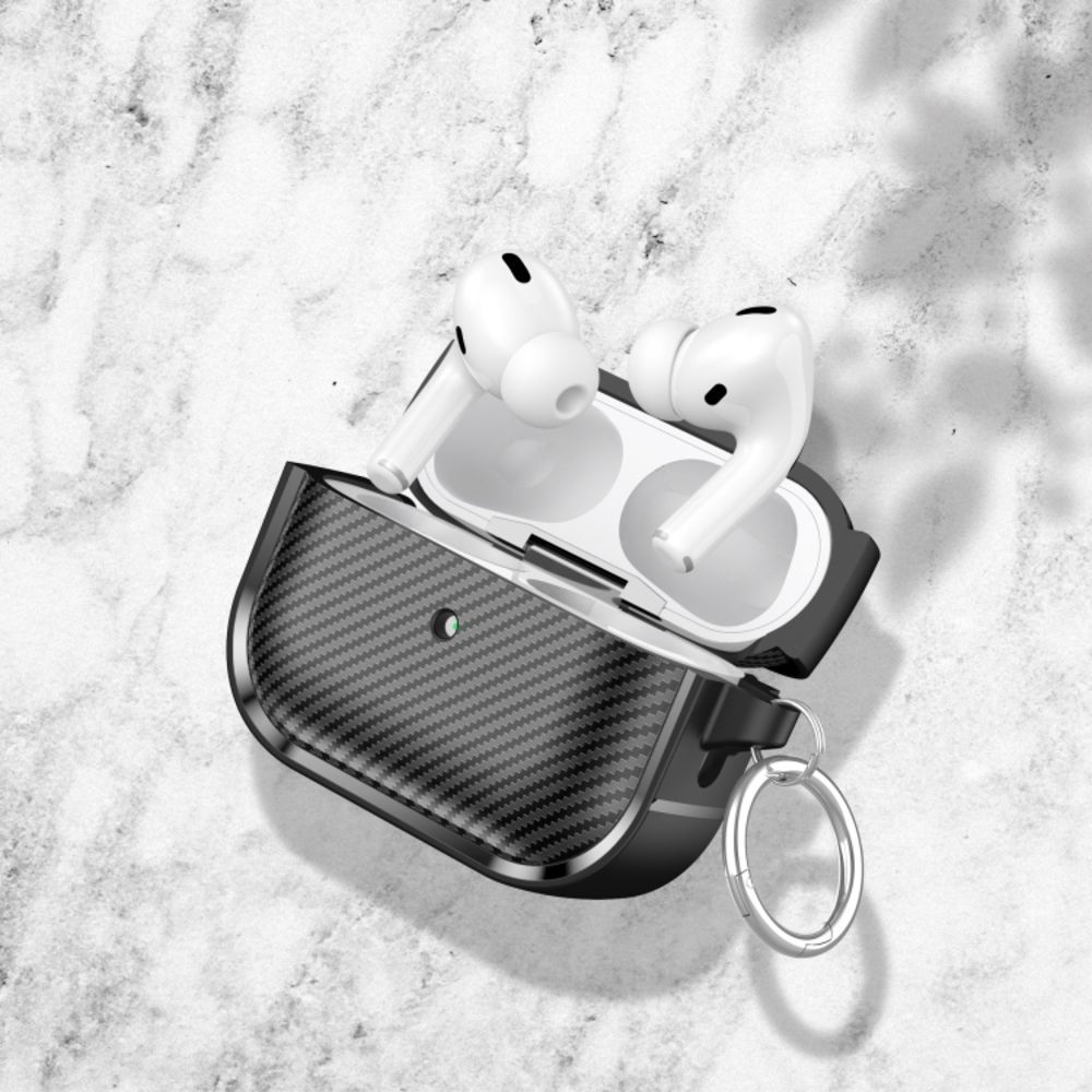 Θήκη Σιλικόνης Sonique Carbon Brushed για AirPods Pro 2 Μαύρο