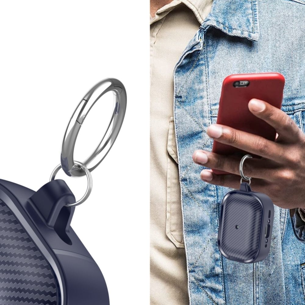 Θήκη Σιλικόνης Sonique Carbon Brushed για AirPods Pro 2 Μπλε Σκούρο