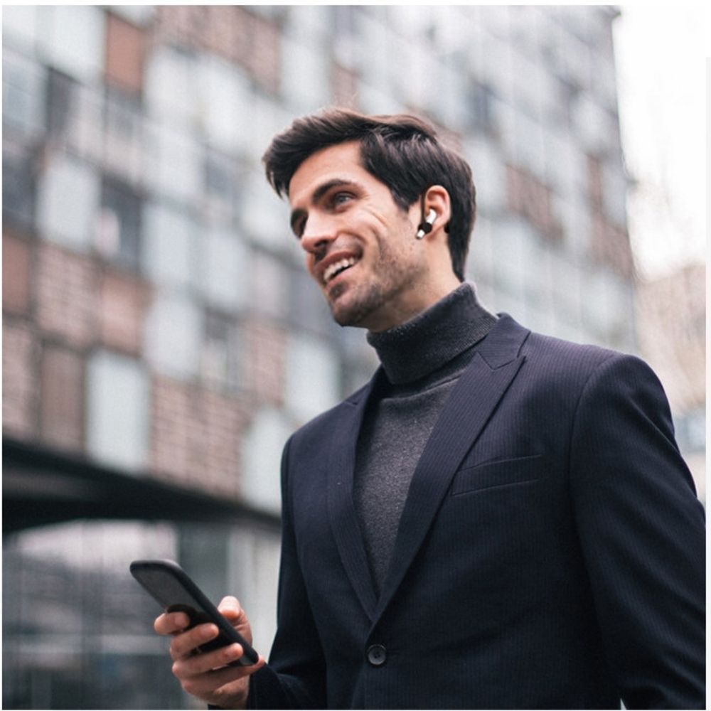 Earhooks Σιλικόνης Sonique Soft Touch για AirPods 1/2 Λευκό