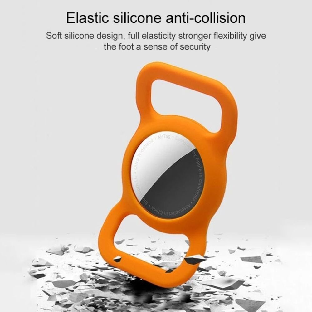 Θήκη Σιλικόνης Sonique Soft Touch Κολλάρου Κατοικιδίου για AirTag Λιλά