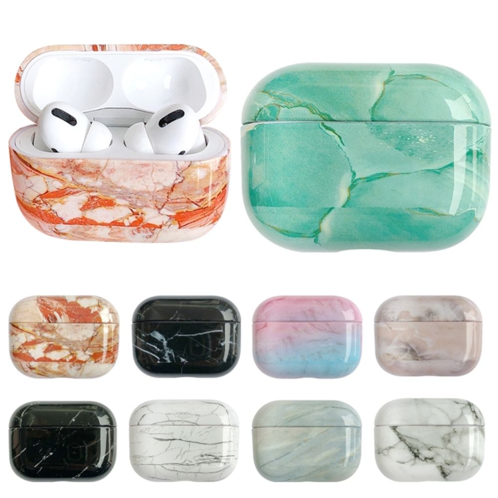 Θήκη Sonique PC Marble για AirPods Pro 2 Ροζ Ανοιχτό