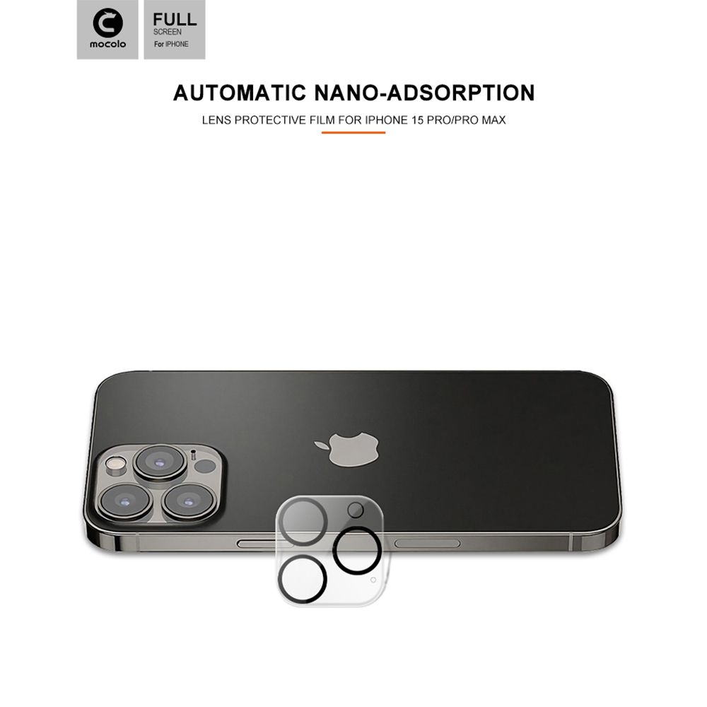 Προστασία Κάμερας Mocolo Lens Full Cover Apple iPhone 15 Pro / iPhone 15 Pro Max Black