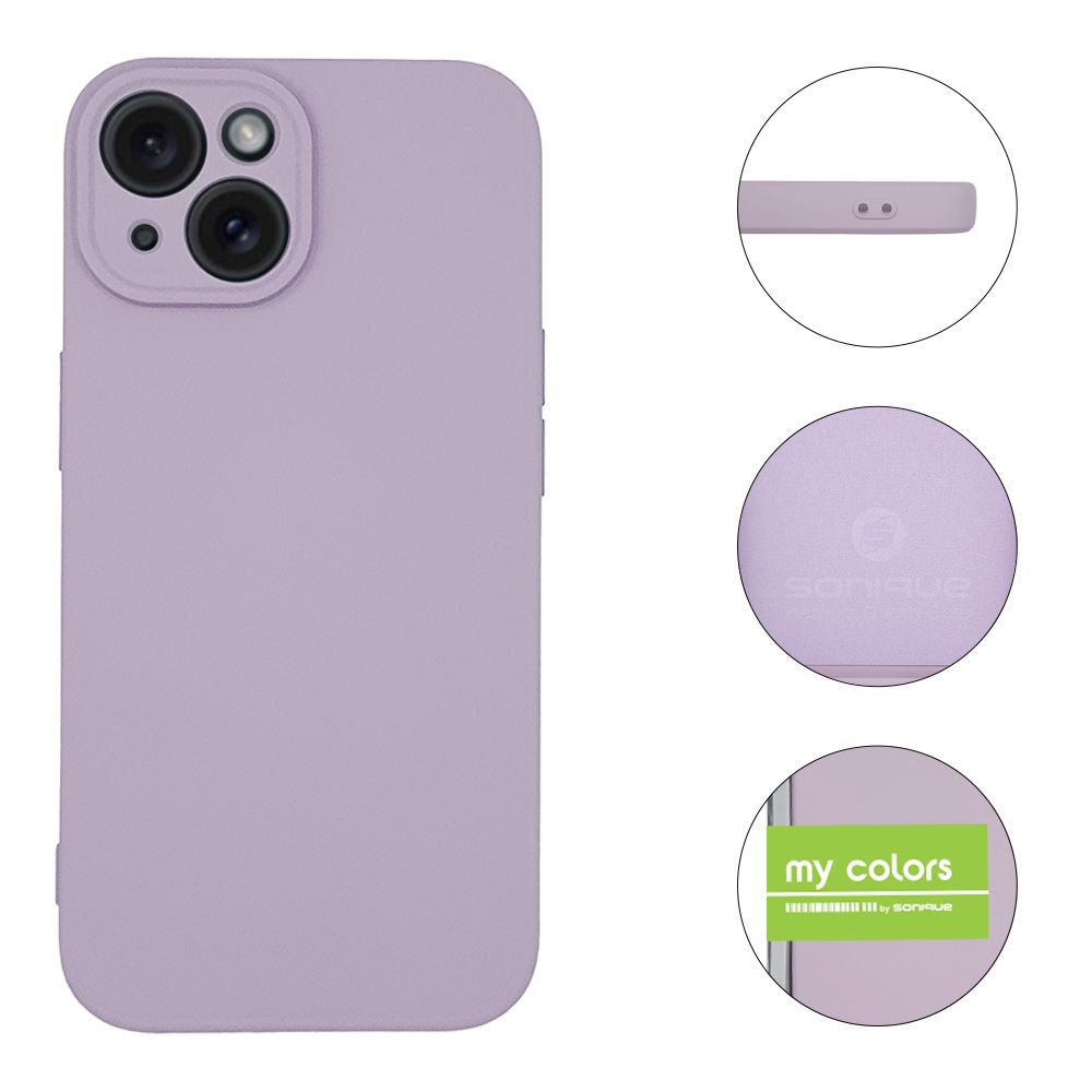 Θήκη Σιλικόνης My Colors Sonique Apple iPhone 15 Βιολετί