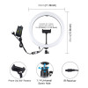 Ring Light Puluz RGBW LED 11.8" 30cm με Τρίποδο Δαπέδου 1.65cm και Βάση Κινητού (EU Plug)+ ΔΩΡΟ Τσάντα Μεταφοράς