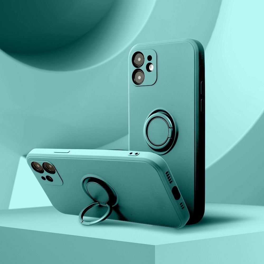 Θήκη Σιλικόνης Ring Case Xiaomi Redmi 13C 4G / Poco C65 4G Πράσινο Σκούρο
