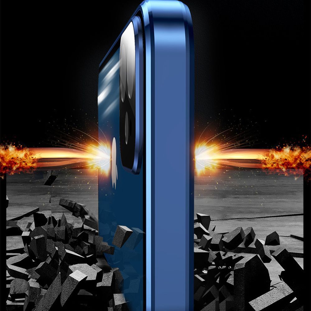 Μαγνητική Μεταλλική Θήκη 360° Full Protector Sonique για Apple iPhone 14 Pro Max Μαύρο