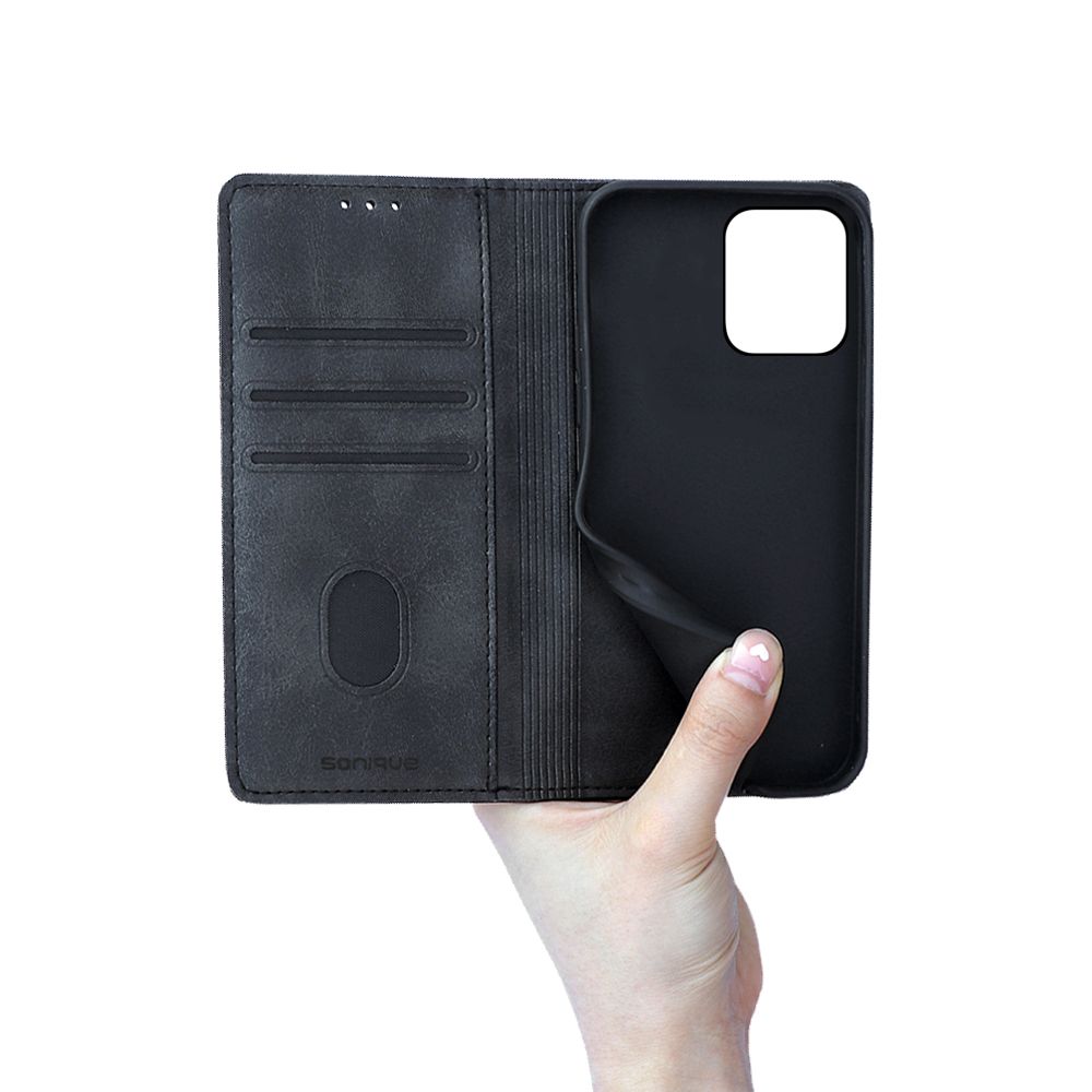 Θήκη Πορτοφόλι Vintage Magnet Wallet Sonique Xiaomi Redmi Note 13 4G Μαύρο