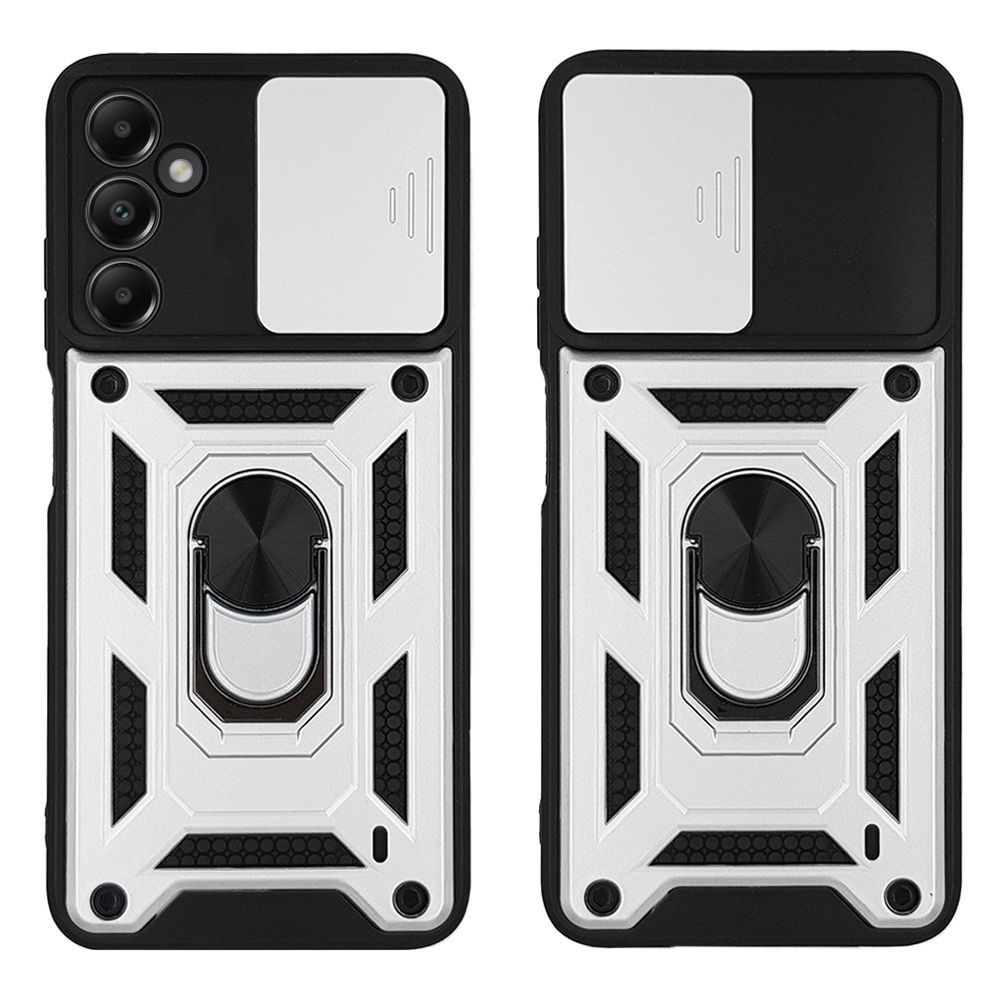 Θήκη Ring Armor CamPro Sonique για Samsung Galaxy A05s 4G Ασημί